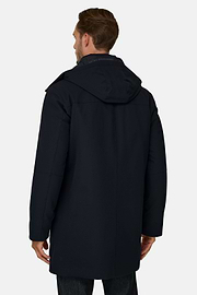 Parka in Technical Fabric B Tech, Navy blue, thumb, 4