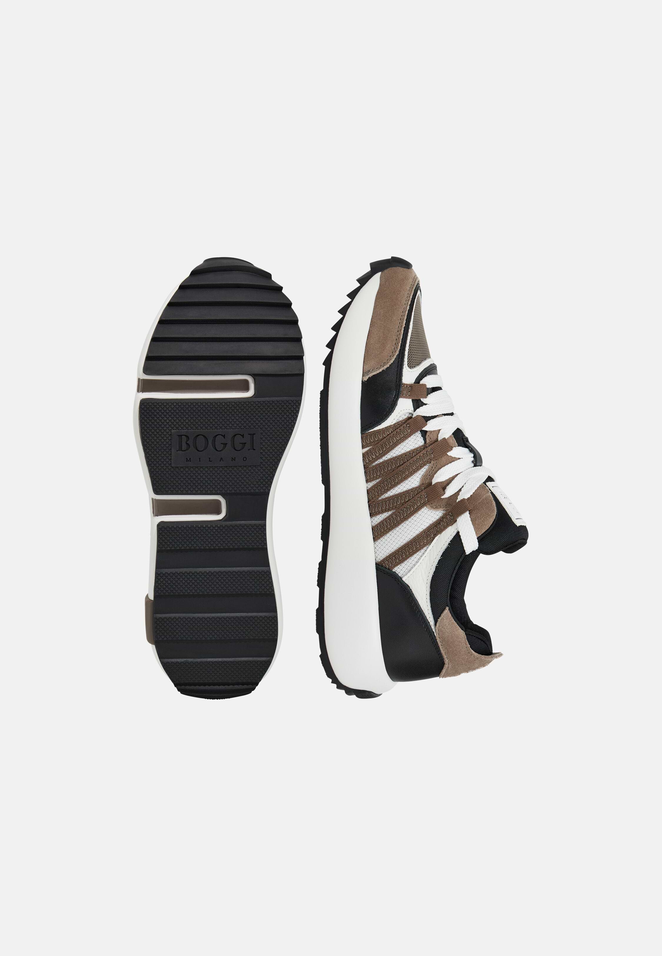 TechnicalFabricandLeatherTrainers sneakers - Image 5
