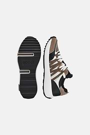Technical Fabric and Leather Trainers, White - Taupe, hi-res