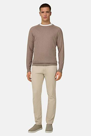 Jeans Aus Elastischem Baumwoll-Tencel, Beige, thumb, 2