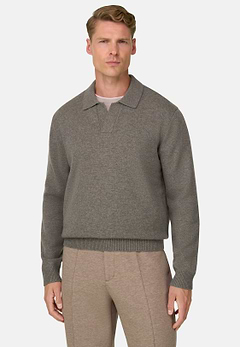 Knitted Polo Shirt in Wool Cashmere
