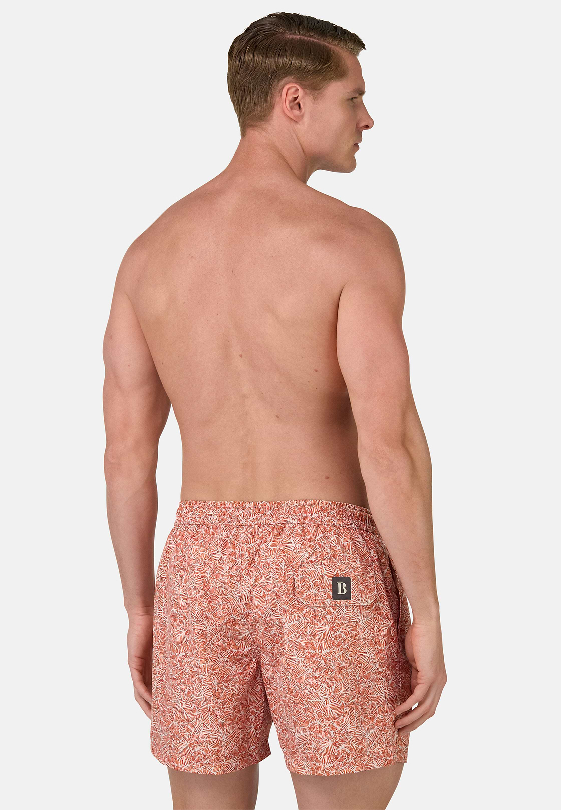 Patterned Print Swimsuit, Rot, hi-res