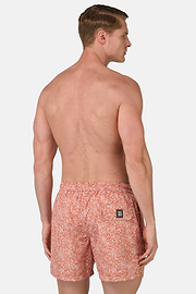 Patterned Print Swimsuit, Rot, hi-res