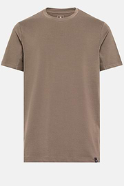 T-Shirt In Piquè Performante, Marrone, hi-res