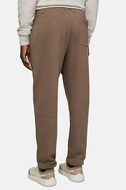 Cotton Trousers, Brown, hi-res