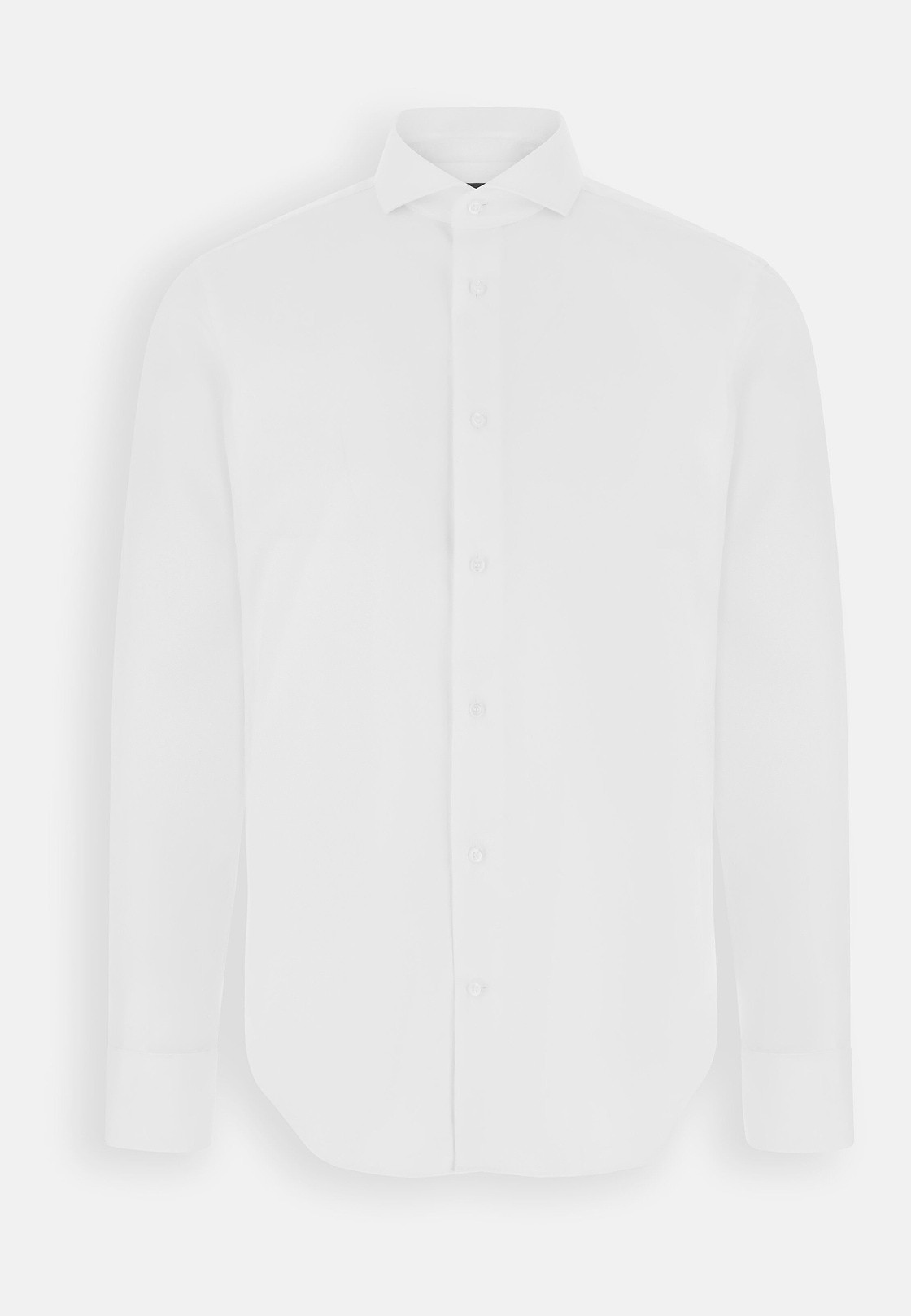 Chemise En Coton Pinpoint Slim Fit, Blanc, hi-res, 7