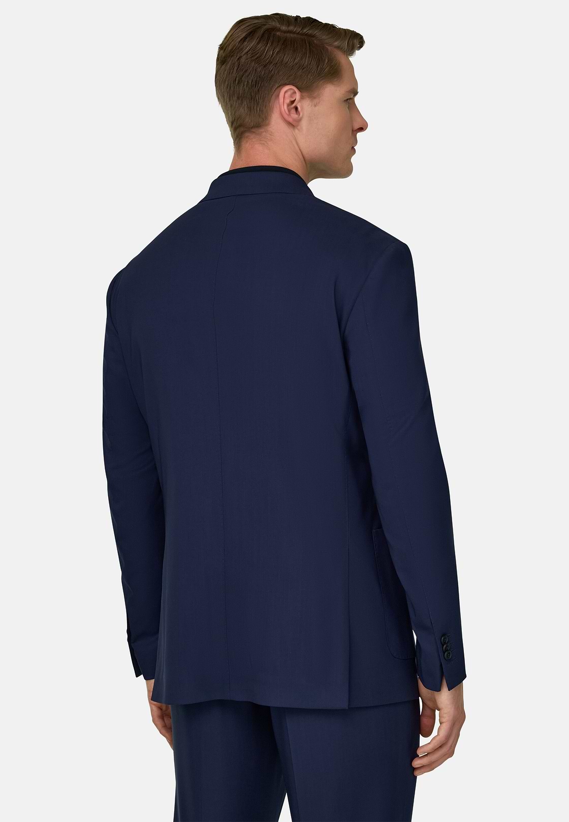 120s Pure Wool Suit, Royal blue, hi-res, 3