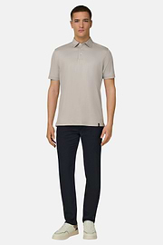 Polo In Misto Seta, Sabbia, thumb, 1
