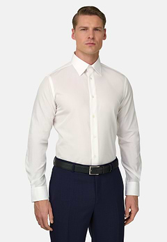 Camicia In Popeline Di Cotone Regular Fit