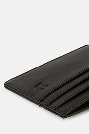 Leather Credit Card Holder, Black, hi-res