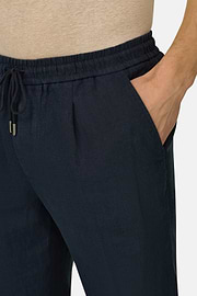 City Linen Trousers, Navy blue, thumb, 4