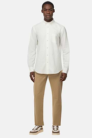 Regular Fit Oxford Cotton Shirt, White, hi-res