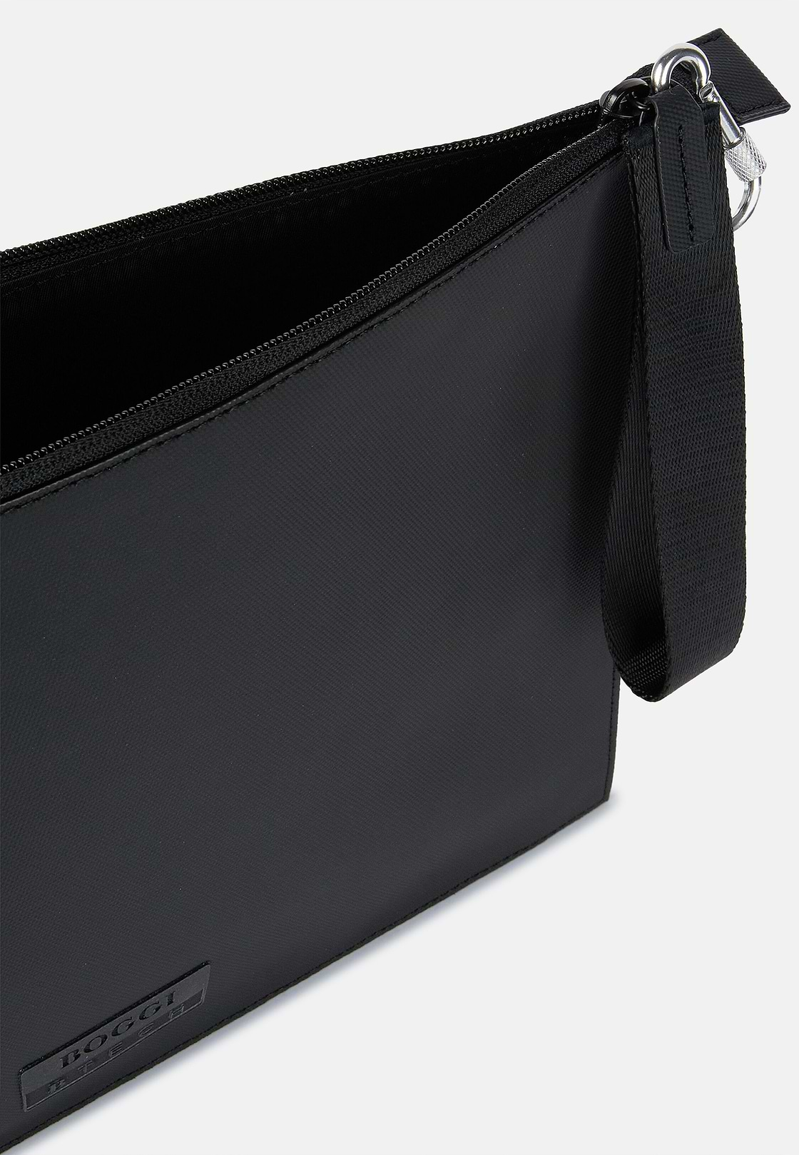 Clutch Aus Recyceltem Technischem Gewebe Mit Polyester, Schwarz, hi-res