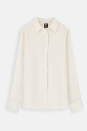 Striped Shirt Open Collar, Sand, thumb, 5