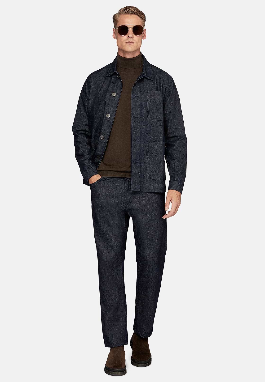 Work Shirt Jacket in Denim, , hi-res