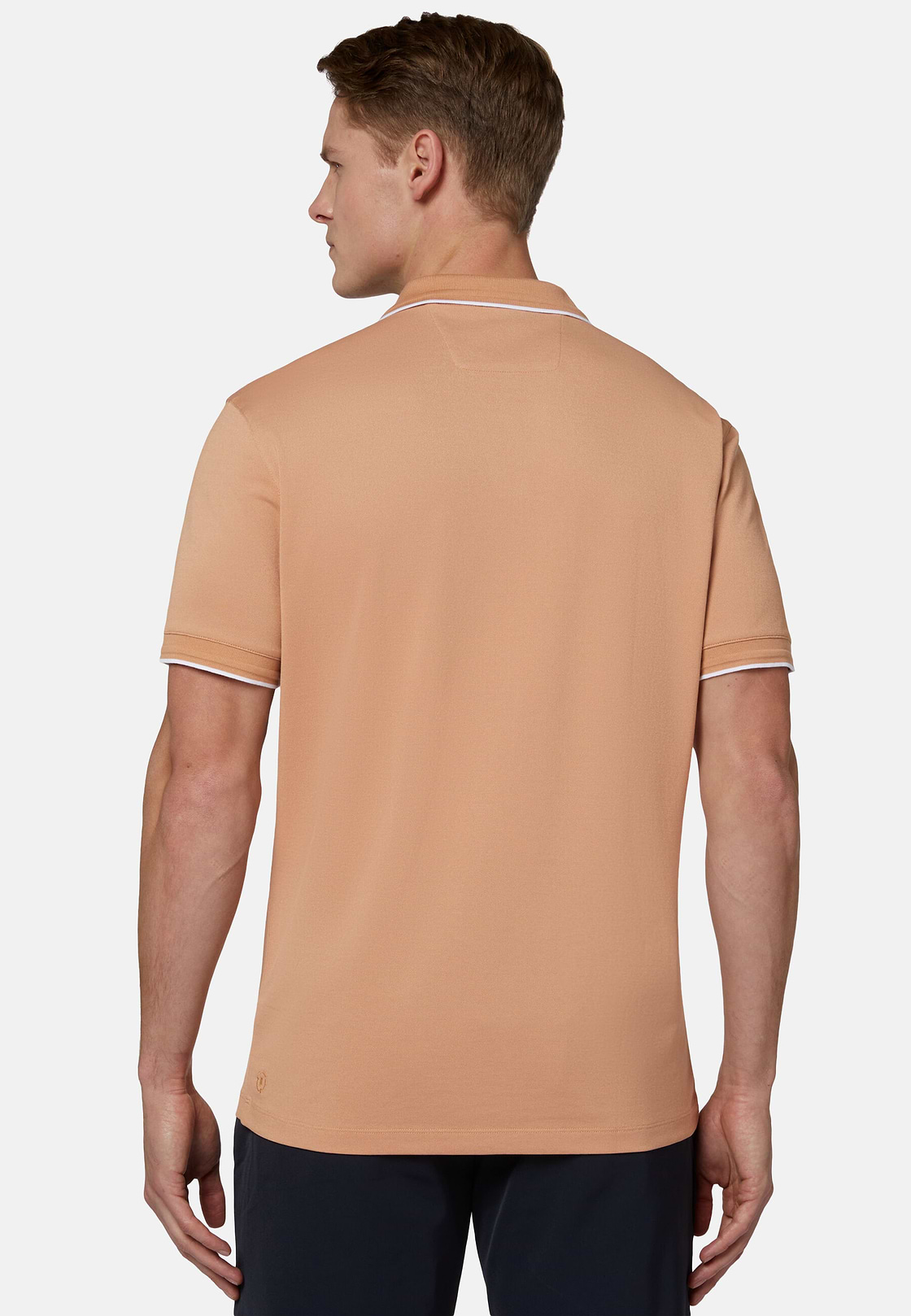 High-Performance Piqué Polo Shirt, Orange, hi-res