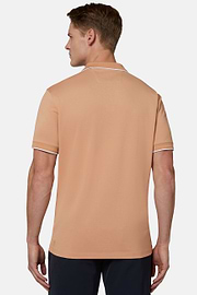 High-Performance Piqué Polo Shirt, Orange, hi-res