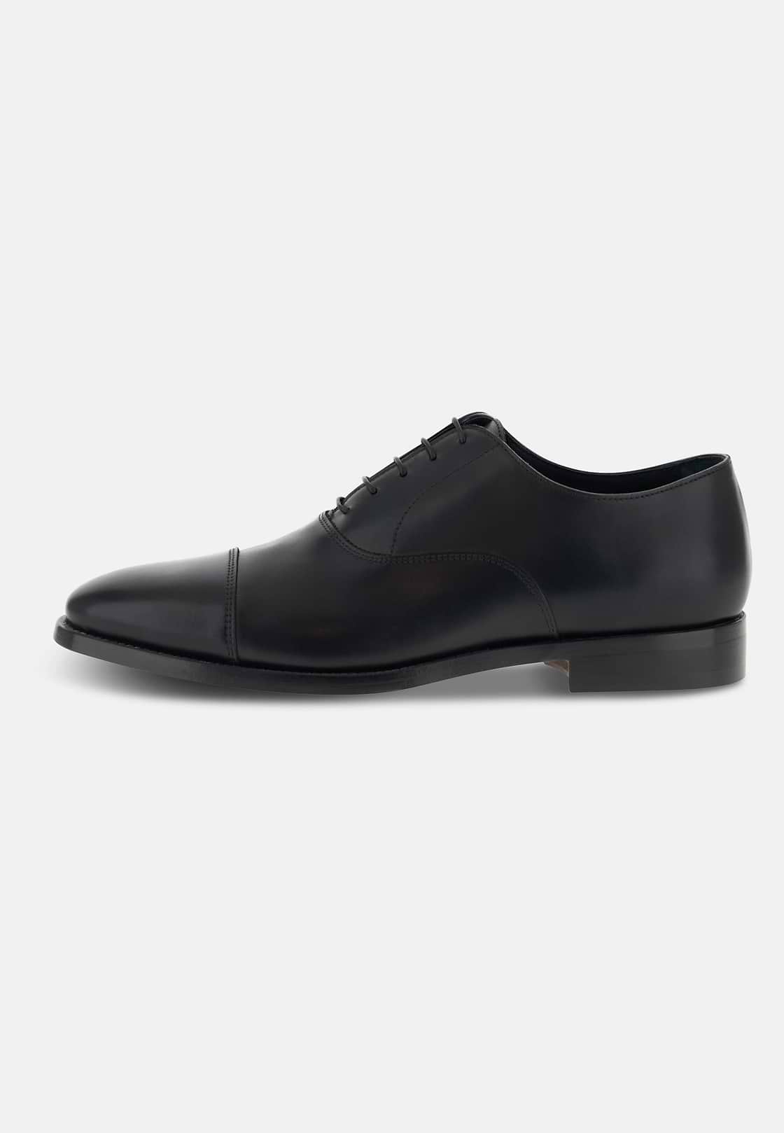 Oxford-Schuhe Aus Leder, Schwarz, hi-res, 1