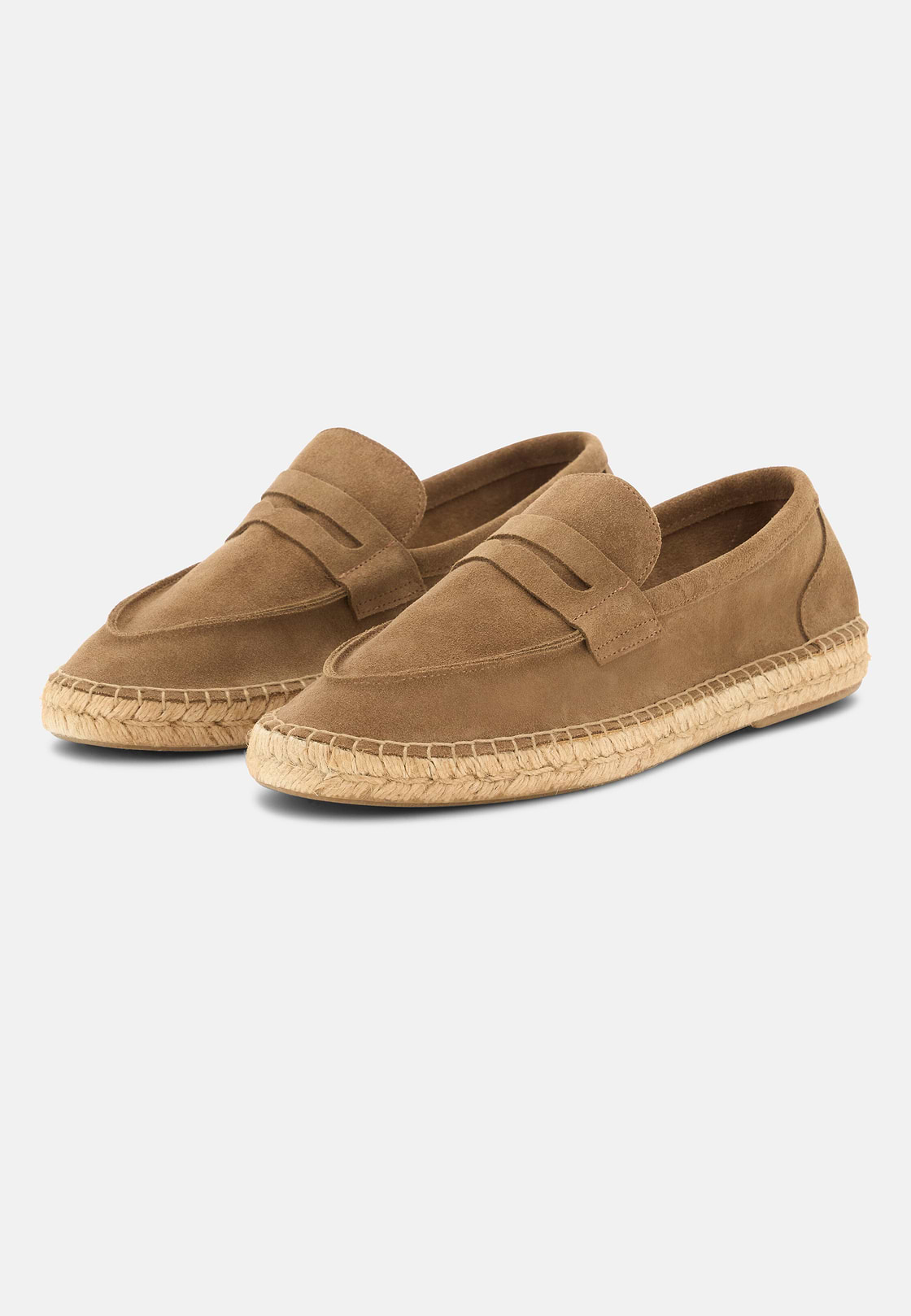 Tellin Suede Leather Espadrilles, Brown, hi-res, 3