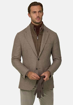 Blazer in Wool Blend with Removable Bib
