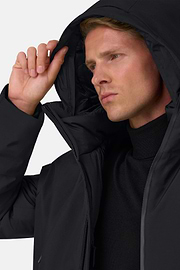 Jacket in Technical Fabric Padded, Black, thumb, 5