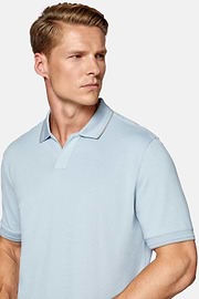 Hochwertiges Piqué-Poloshirt, Hellblau, hi-res