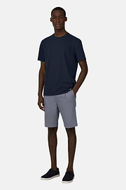 T-Shirt aus elastischer Supima-Baumwolle, Navy blau, thumb, 2