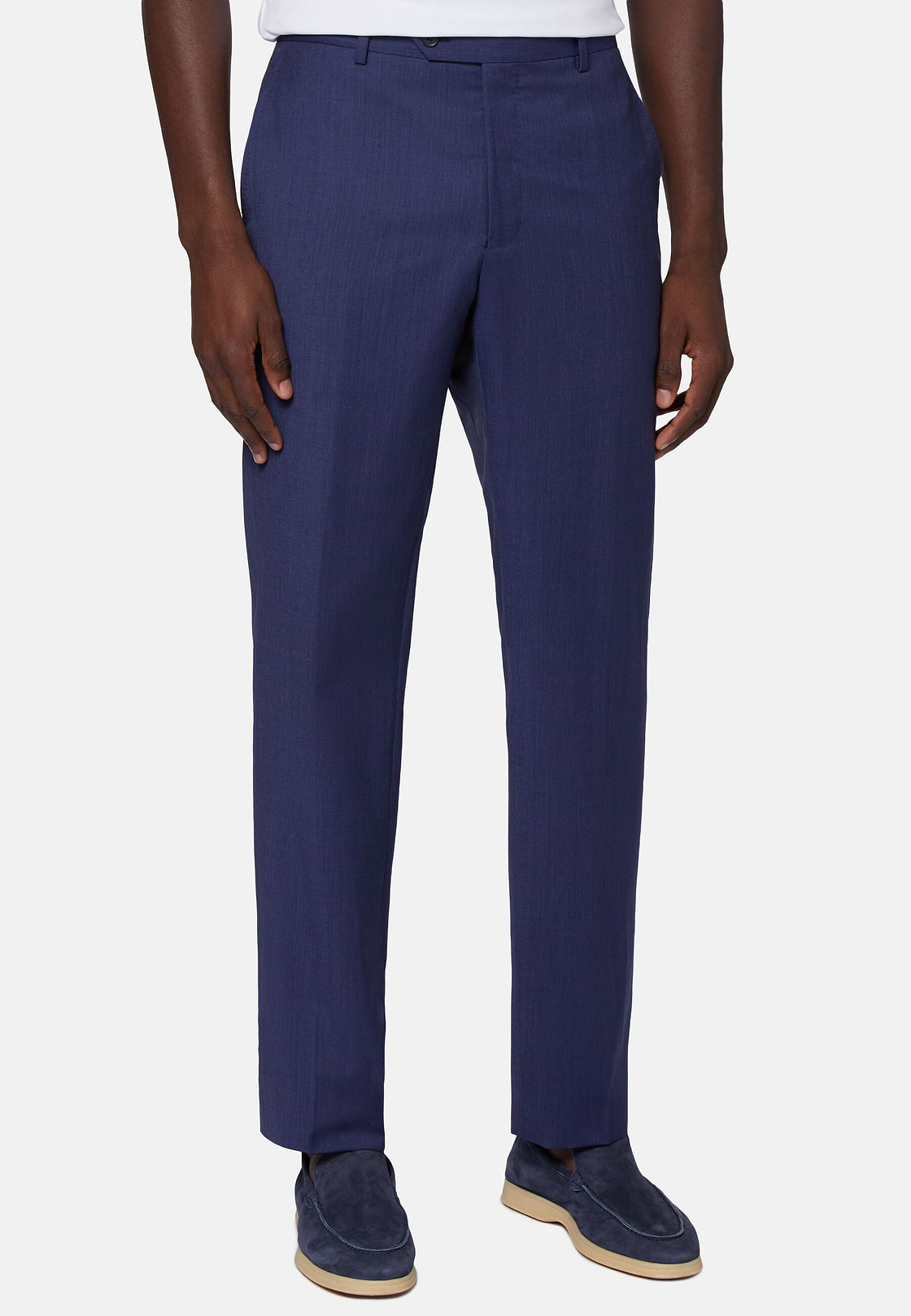 Wool B Aria Trousers, Indigo, hi-res