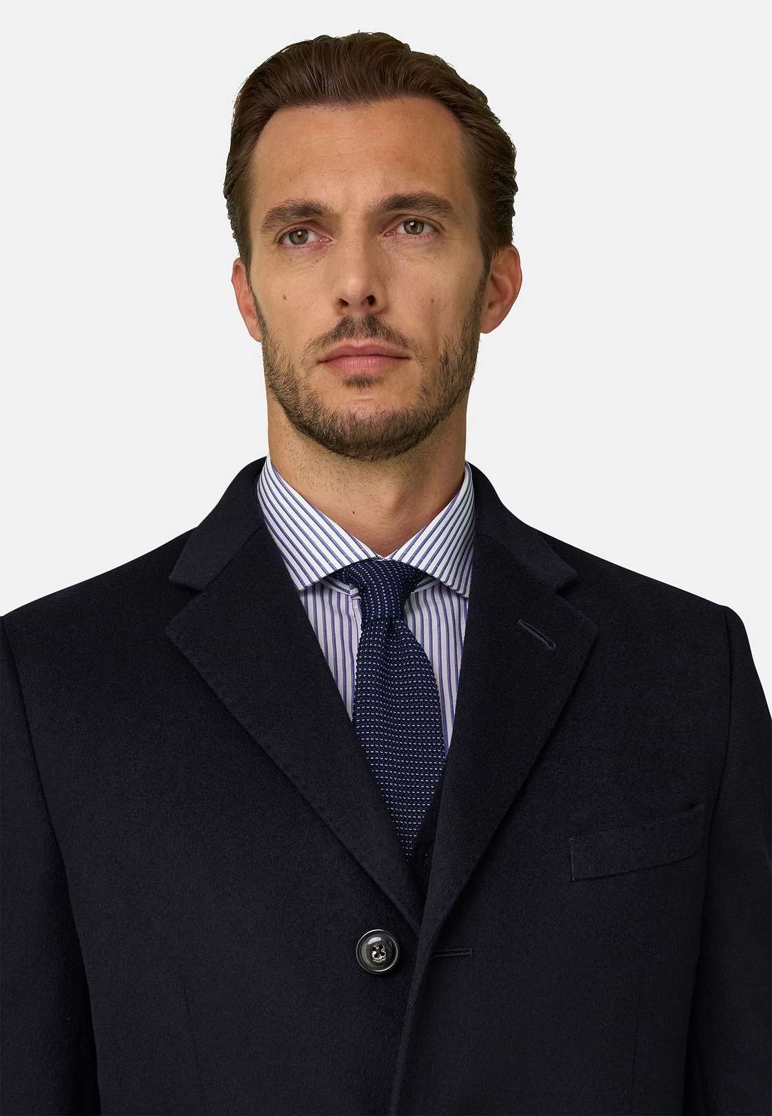 Single-Breasted Wool Coat, Navy blue, hi-res, 5