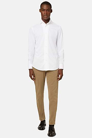 Polo En Jersey Japonais Regular Fit, Blanc, hi-res
