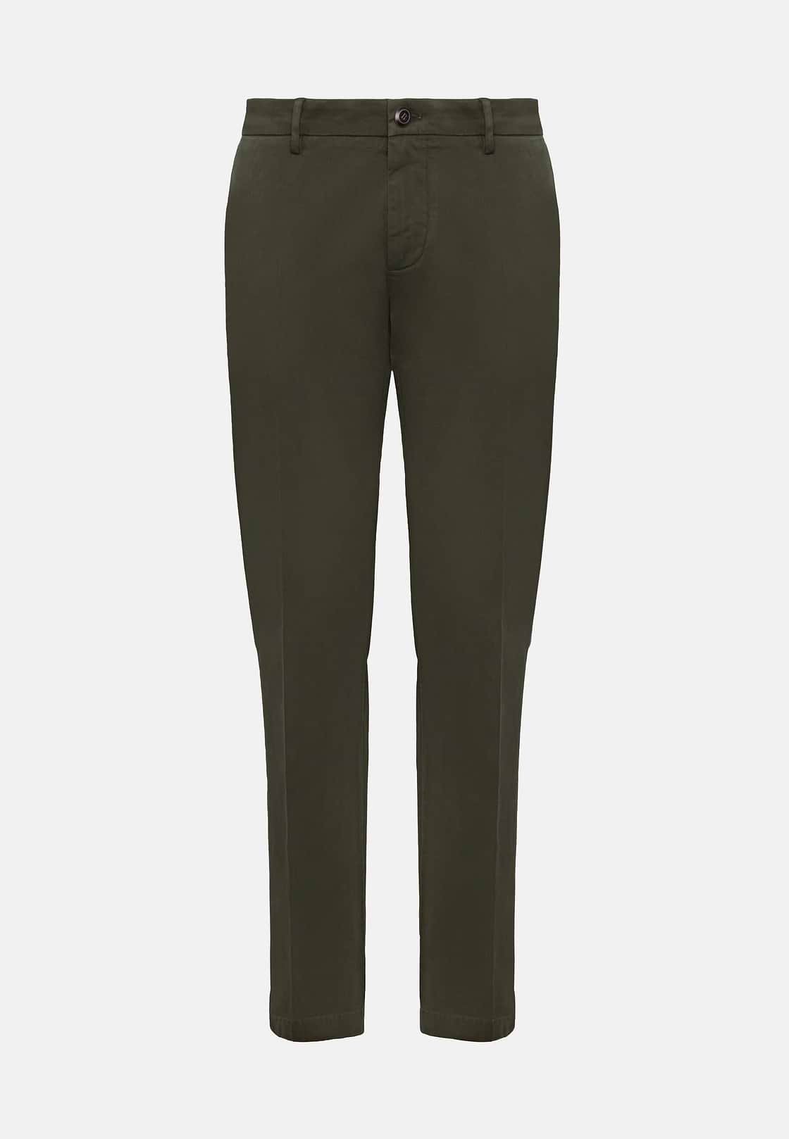 Stretch Cotton Trousers, , hi-res