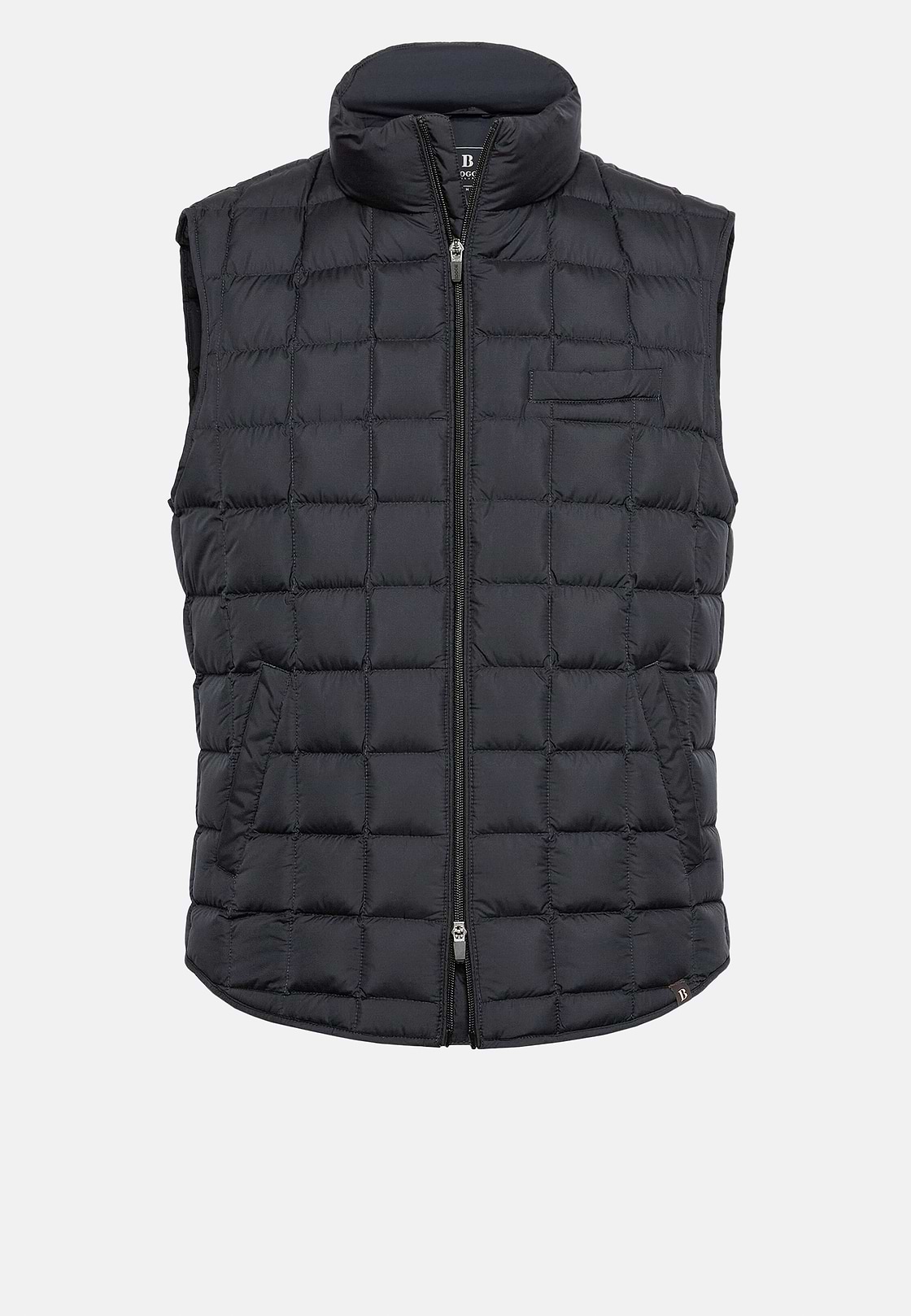 Gilet In Tessuto Tecnico In Piuma D`Oca, Navy, hi-res