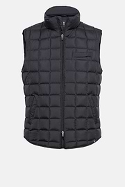 Gilet In Tessuto Tecnico In Piuma D`Oca, Navy, hi-res