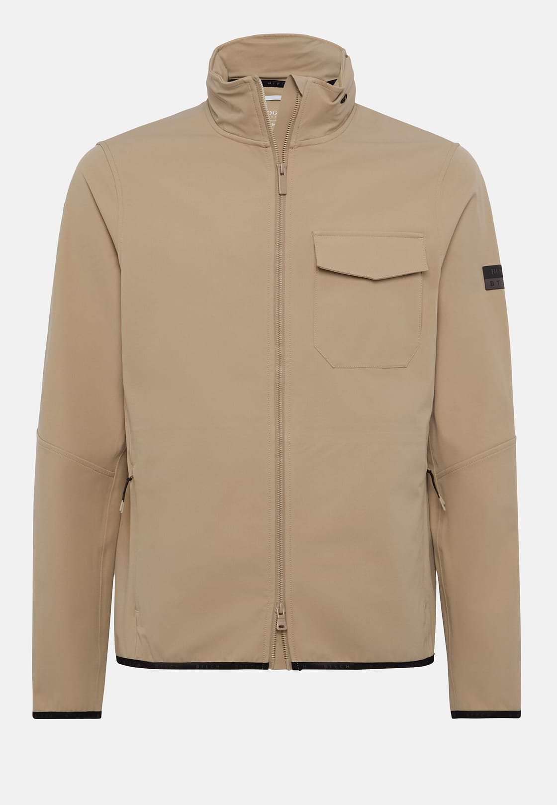 Winddichter Blouson Aus Technischem Recyceltem Gewebe, Beige, hi-res