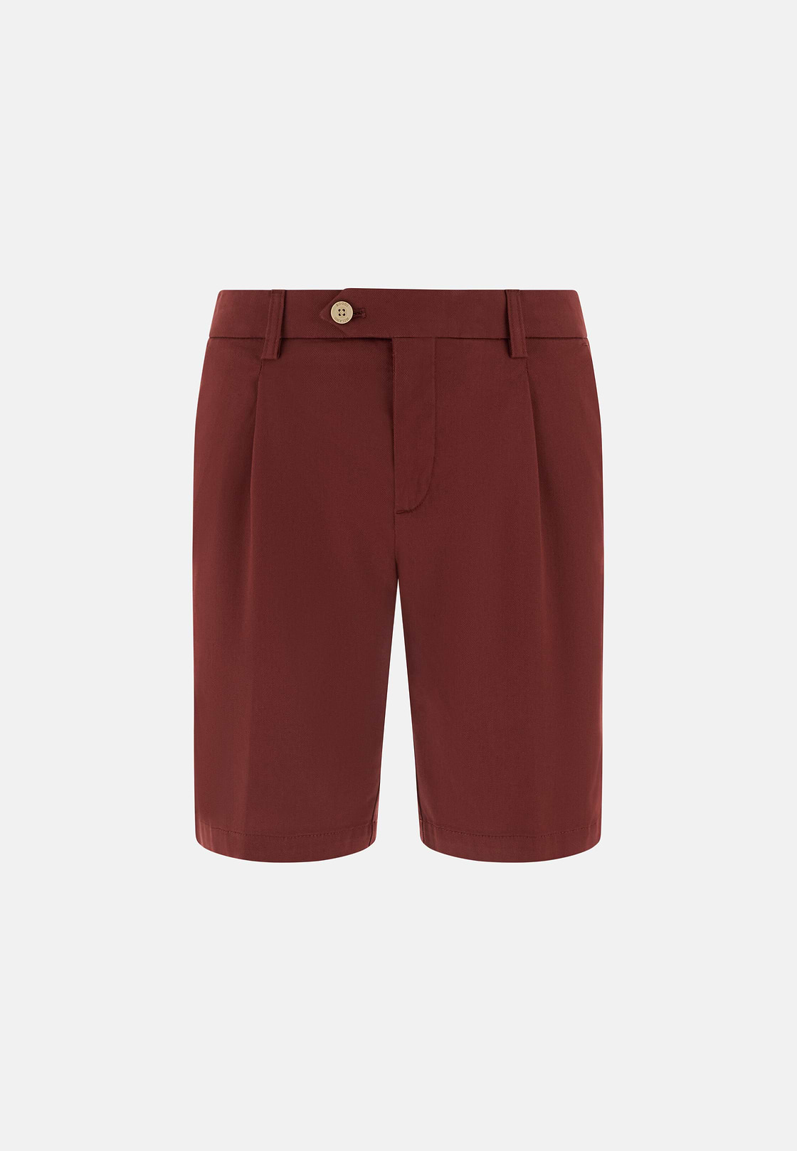 Bermudahose Aus Elastischem Tencel, Burgundy, hi-res, 1