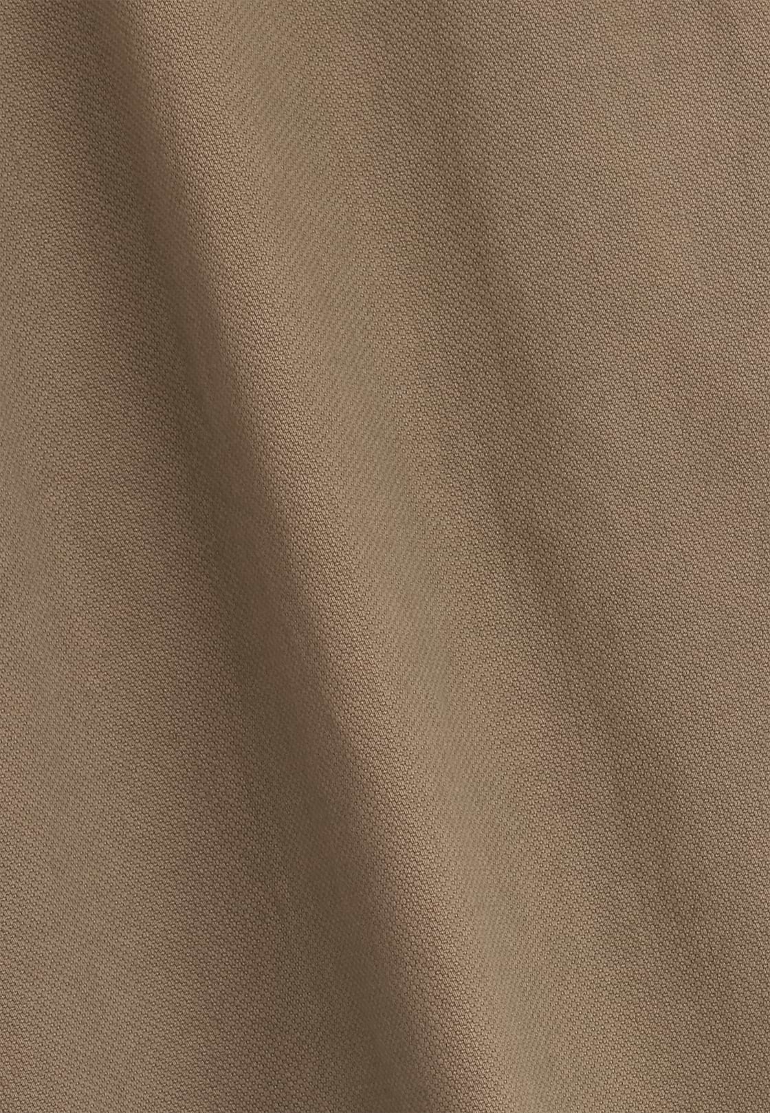 Trousers in Stretch Cotton, Taupe, hi-res, 4