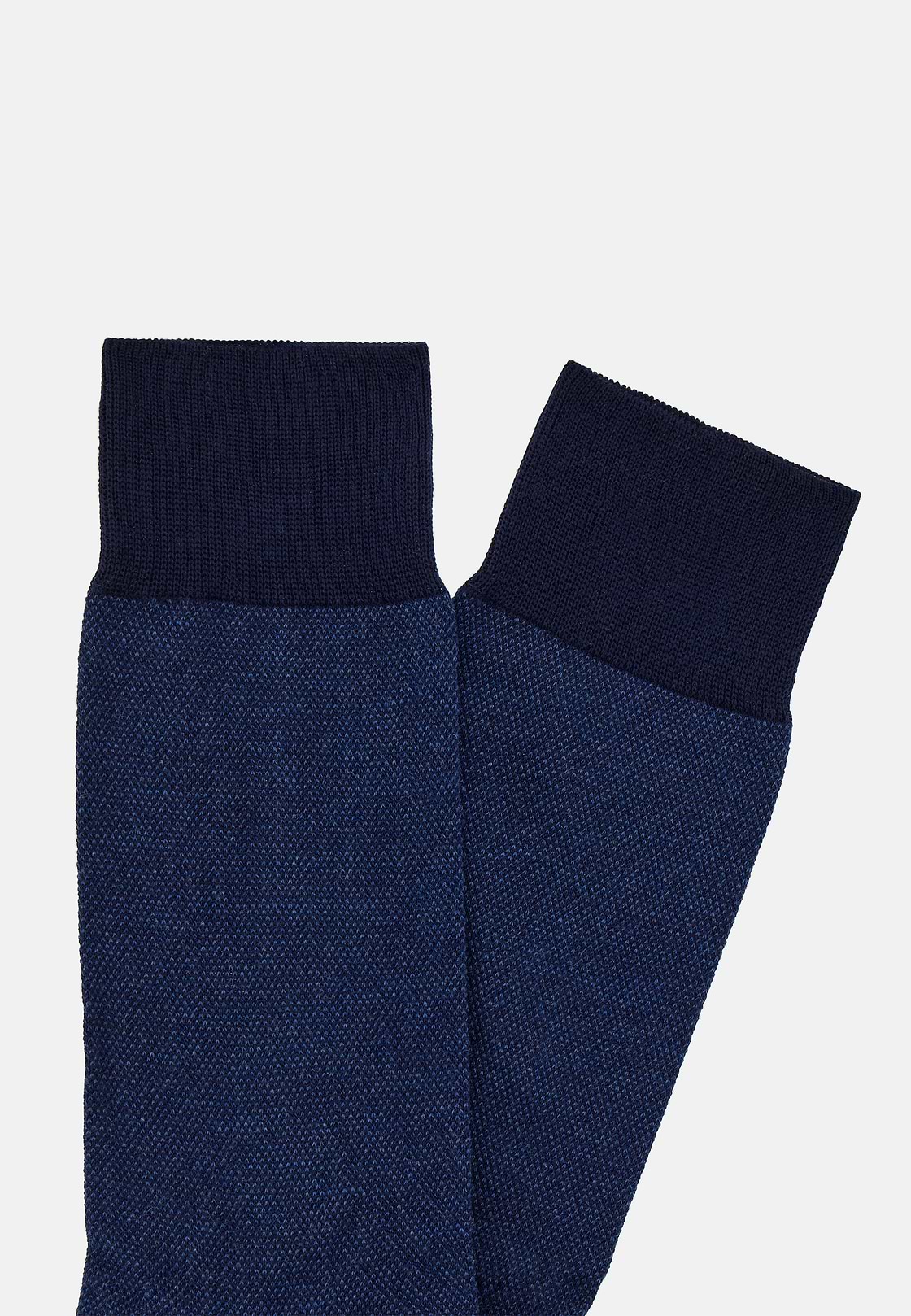 Cotton Oxford Socks, Navy blue, hi-res