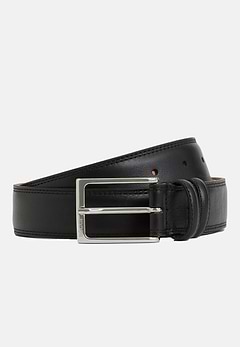 Ceinture En Cuir Foulonné Avec Coutures