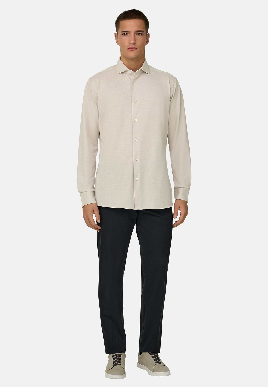 Polo Camicia In Pique, Sabbia, hi-res, 2