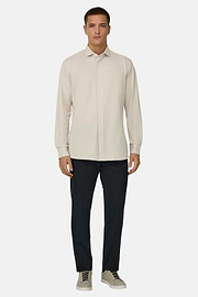 Polo Camicia In Pique, Sabbia, thumb, 2