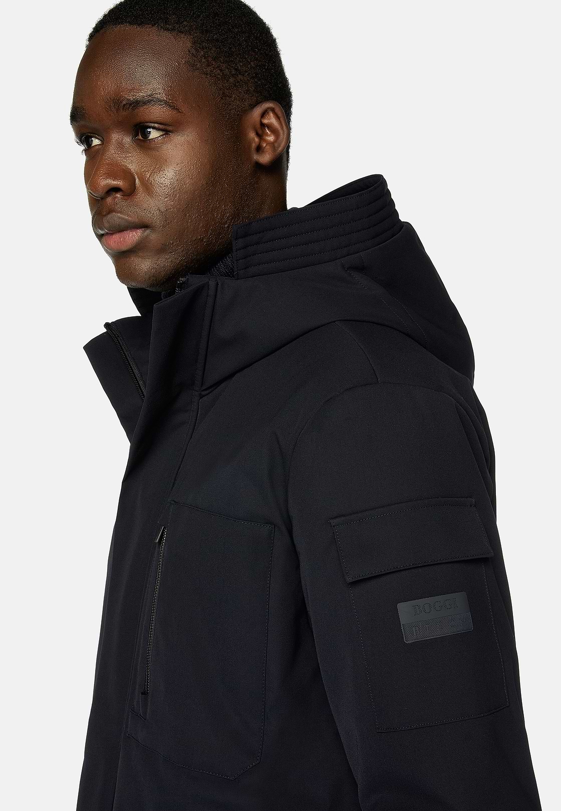 Technical Fabric B Tech Parka, Navy blue, hi-res