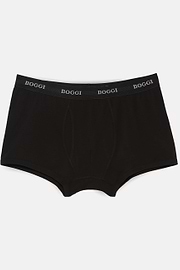 Boxer En Jersey De Coton Stretch, Noir, hi-res