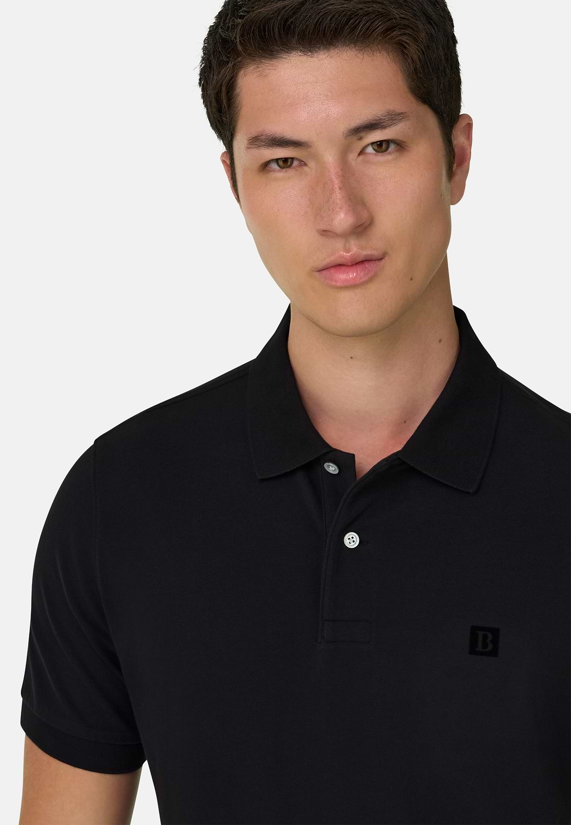 Polo En Piqué de Coton Coupe Classique, Noir, hi-res, 4