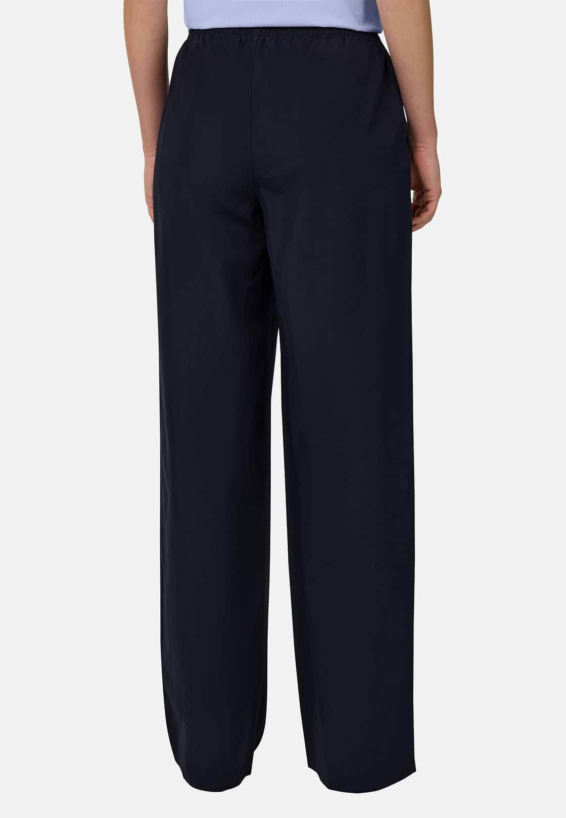 Pantaloni In Cotone, Navy, hi-res, 4