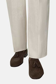 Mocasines con Borlas de Ante, Blanco, thumb, 2