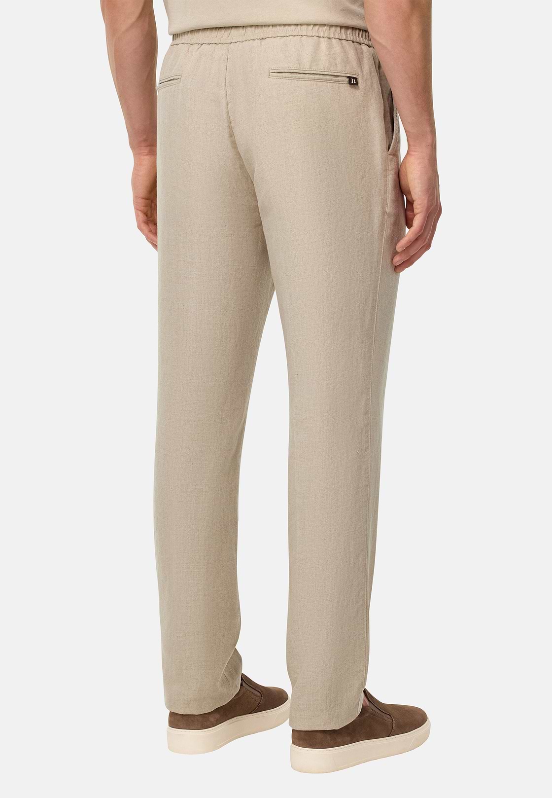 City Linen Trousers, Sand, hi-res