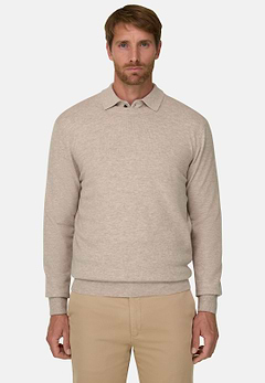 Pullover Rundhalspullover aus Cashmere-Mischgewebe