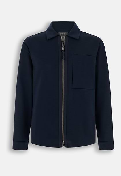 Kurtka Koszulowa Wooltech, Navy blue, hi-res
