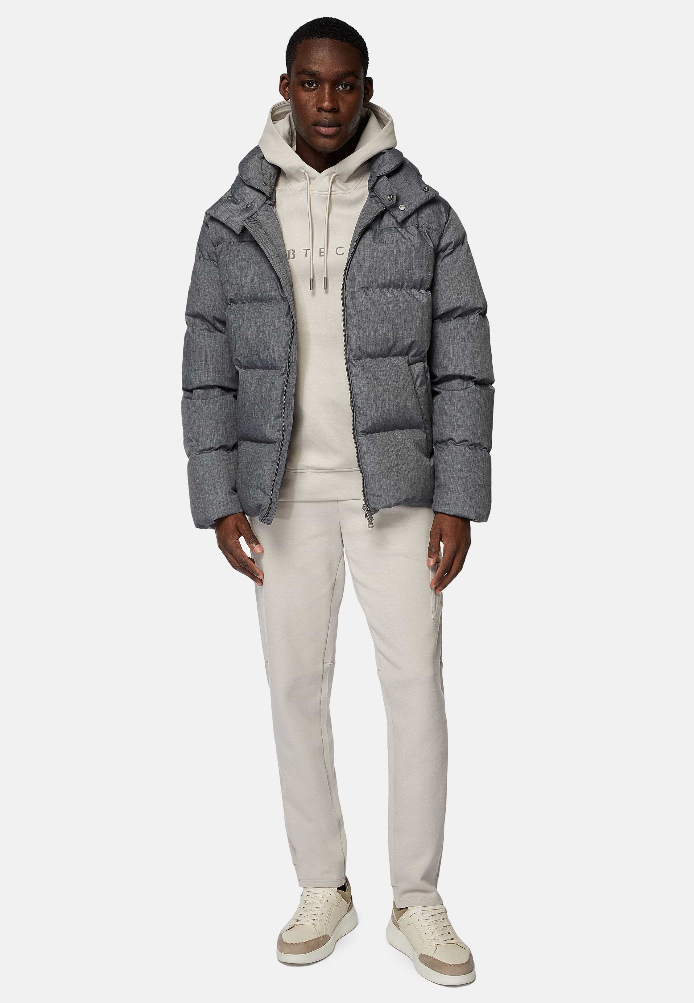 Men s Bomber Jacket In Technical Fabric With Goose Down Boggi Milano