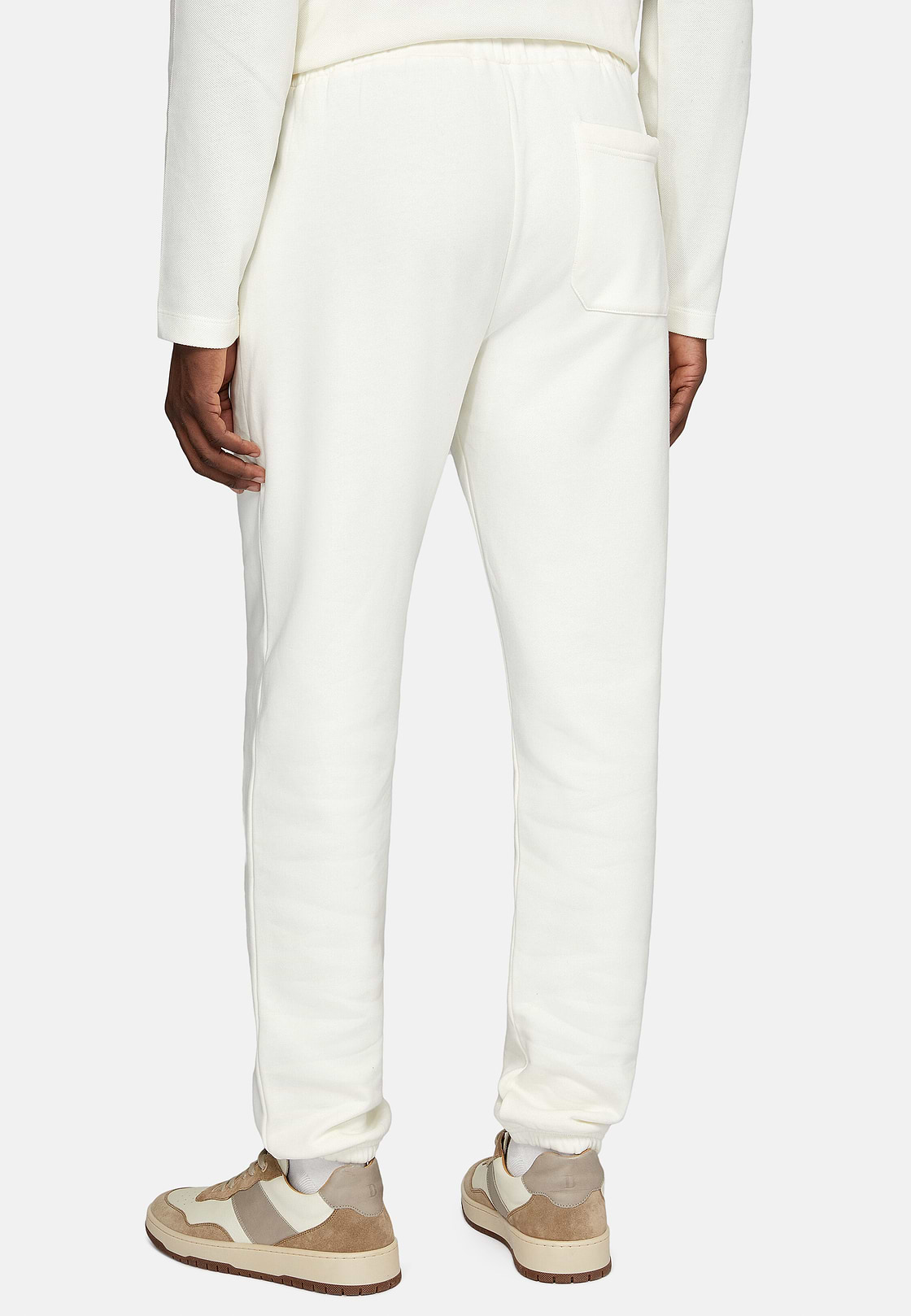 Pantalon En Coton, Blanc, hi-res